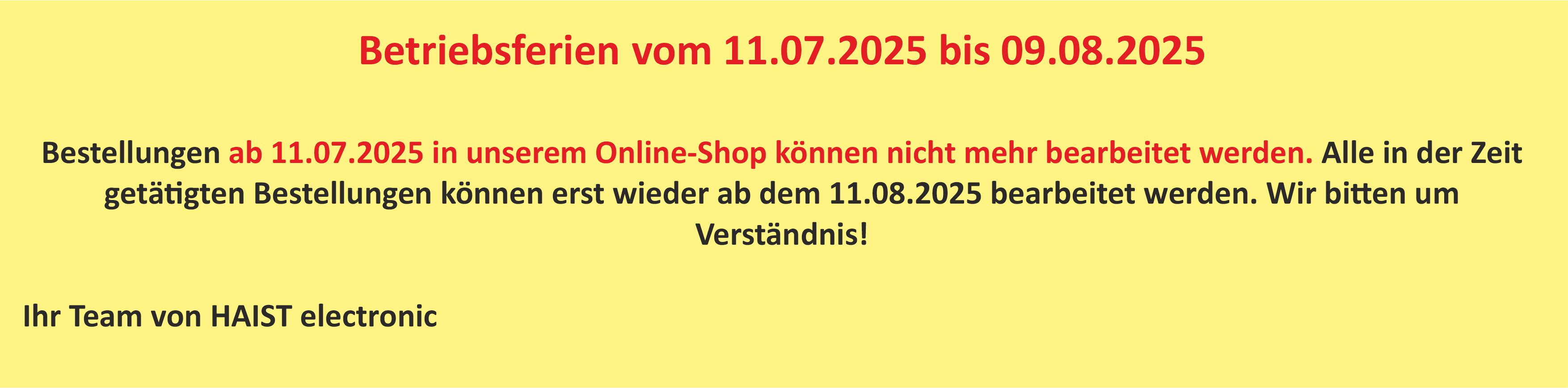 Urlaub Vorabinfo