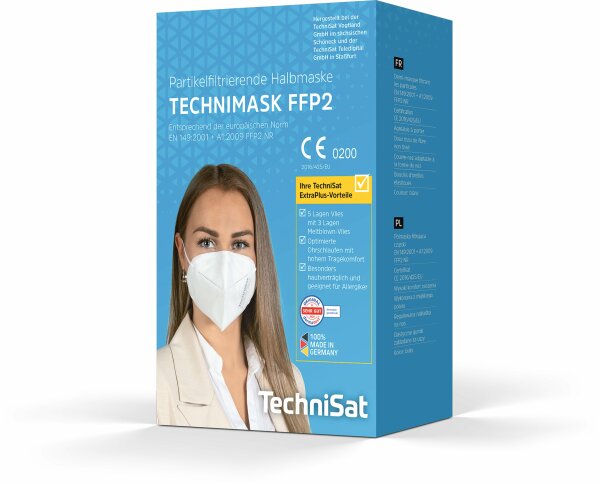 TechniSat TECHNIMASK FFP2 10 Stück (10 Polybeutel á 1 Stück)