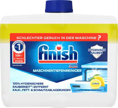 finish Spülmaschinenreiniger, Maschinentiefenreiniger, lemon, 250ml
